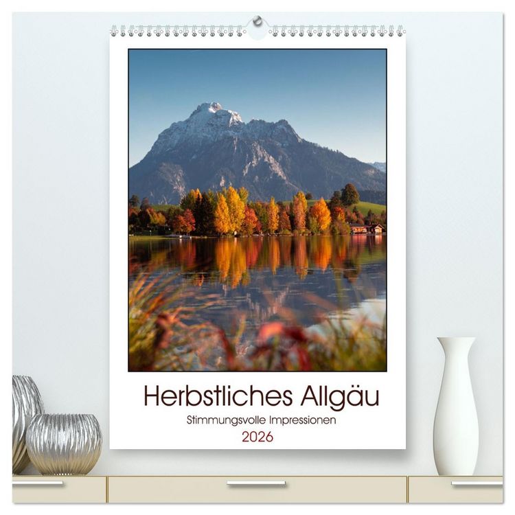 Produktbild: Herbstliches Allg&auml;u (hochwertiger Premium Wandkalender 2026 DIN A2 hoch), Kunstdruck in Hochglanz
