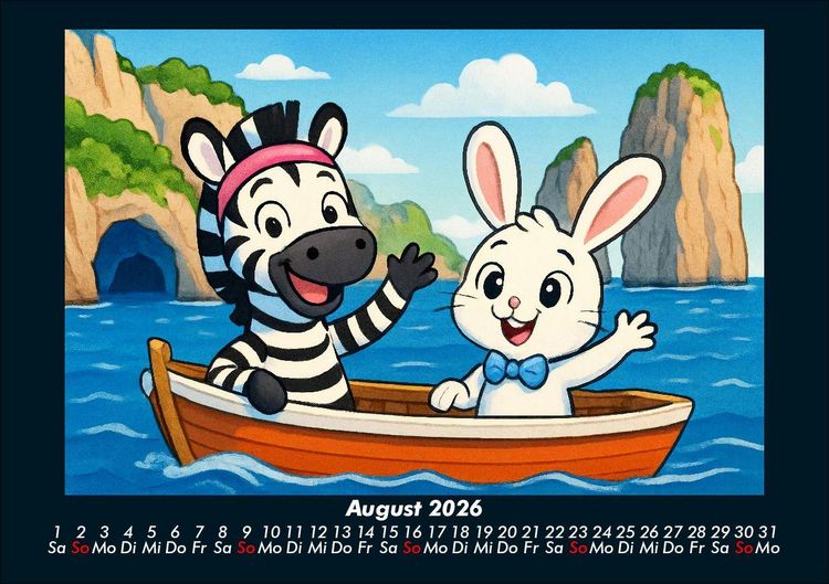 Produktbild: Zara & Bouncy in Italien 2026 Fotokalender DIN A5