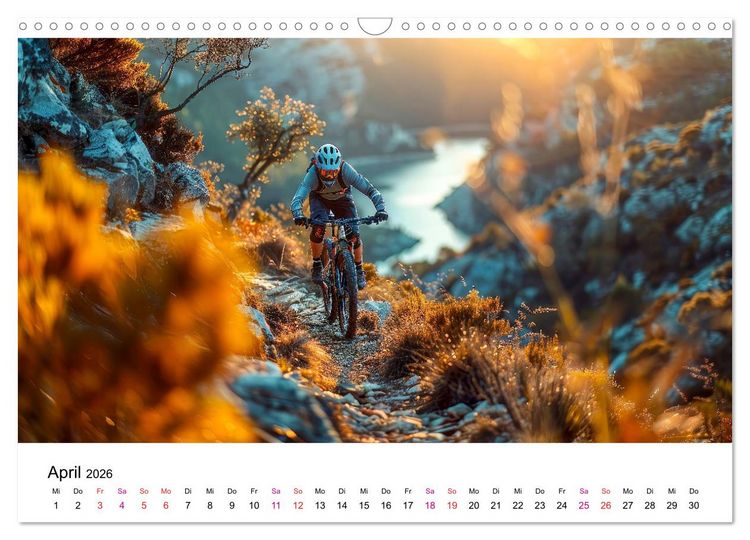 Produktbild: Mountainbike Erlebnisse (Wandkalender 2026 DIN A3 quer), CALVENDO Monatskalender