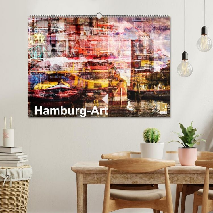 Produktbild: Hamburg-Art (Wandkalender 2026 DIN A2 quer), CALVENDO Monatskalender