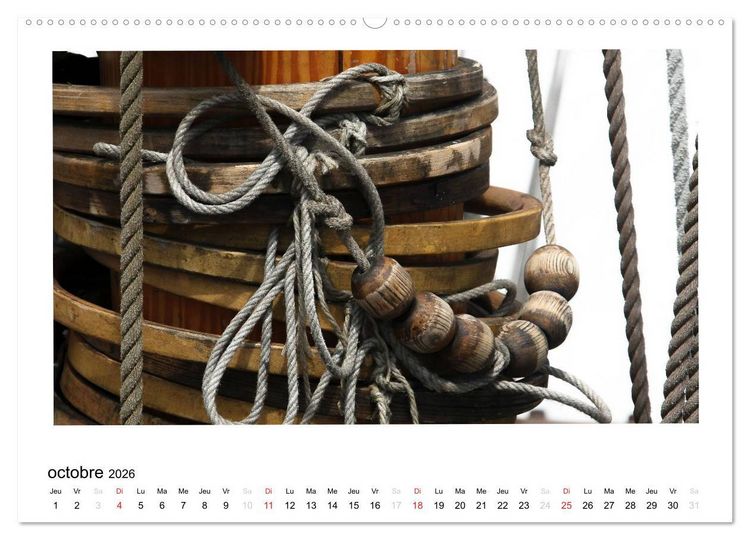 Produktbild: Toutes voiles dehors (Calendrier mural 2026 DIN A2 vertical) calendrier de bureau