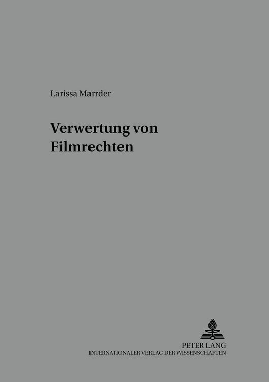 Produktbild: Verwertung von Filmrechten in der Insolvenz