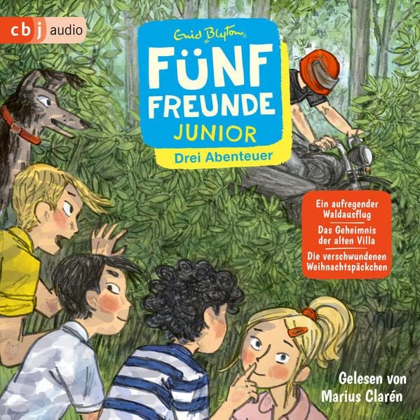 Produktbild: Fünf Freunde JUNIOR - Drei Abenteuer - Ein aufregender Waldausflug. Das Geheimnis der alten Villa. Die verschwundenen Weihnachtspäckchen