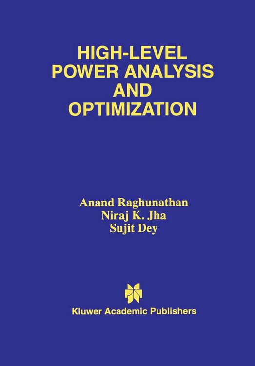 Produktbild: High-Level Power Analysis and Optimization