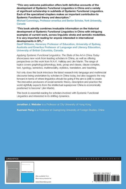 Produktbild: Applying Systemic Functional Linguistics