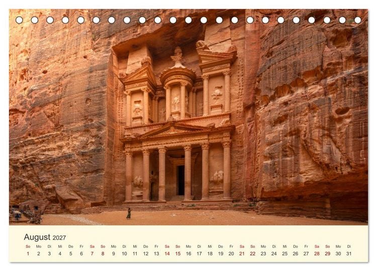 Produktbild: Jordanien Sand, Stein und Salz (Tischkalender 2027 DIN A5 quer), CALVENDO Monatskalender