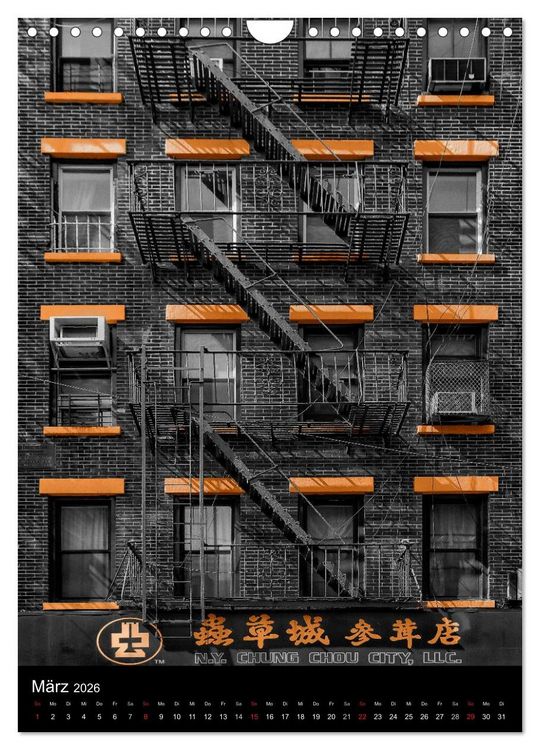 Produktbild: New York Colorkey (Wandkalender 2026 DIN A4 hoch), CALVENDO Monatskalender