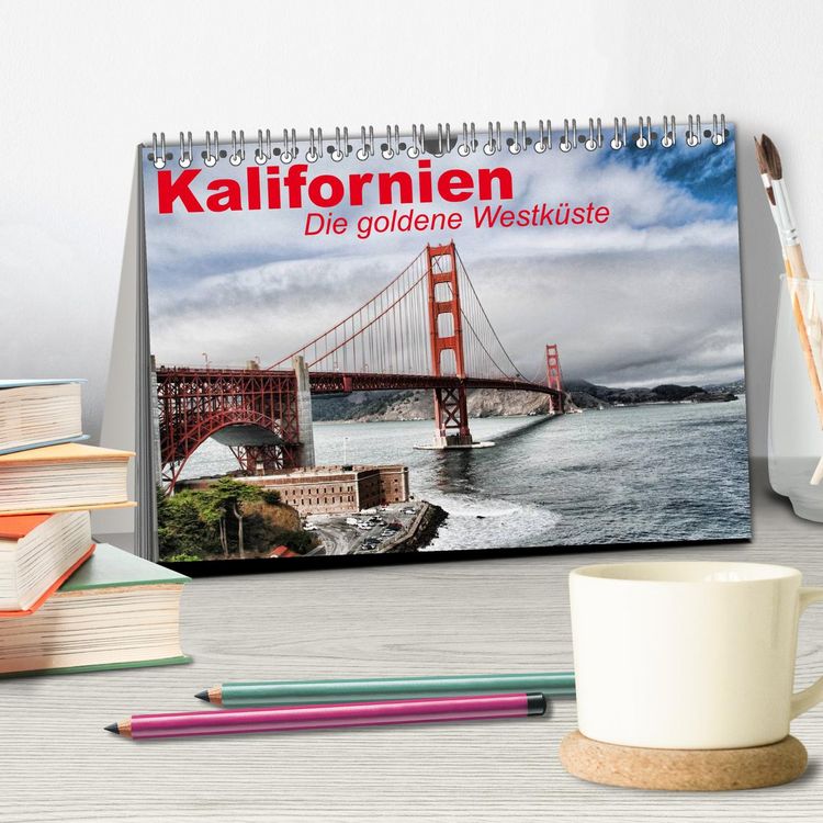 Produktbild: Kalifornien &bull; Die goldene Westk&uuml;ste (Tischkalender 2026 DIN A5 quer), CALVENDO Monatskalender