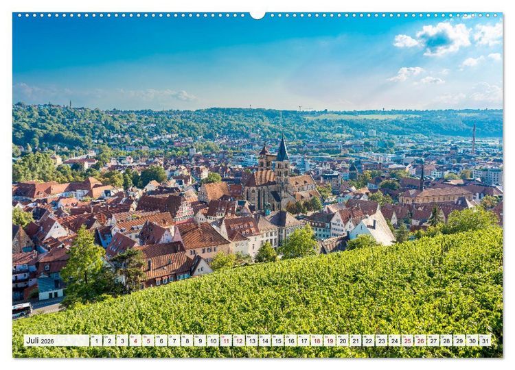 Produktbild: Ein Spaziergang durch Esslingen (Wandkalender 2026 DIN A2 quer), CALVENDO Monatskalender