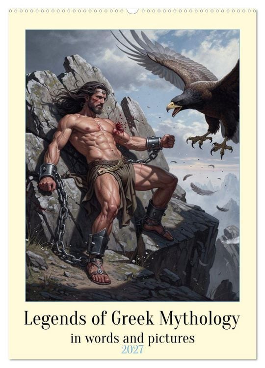 Produktbild: Legends of the Greek Mythology (Wall Calendar 2027 DIN A2 portrait), CALVENDO 12 Month Wall Calendar