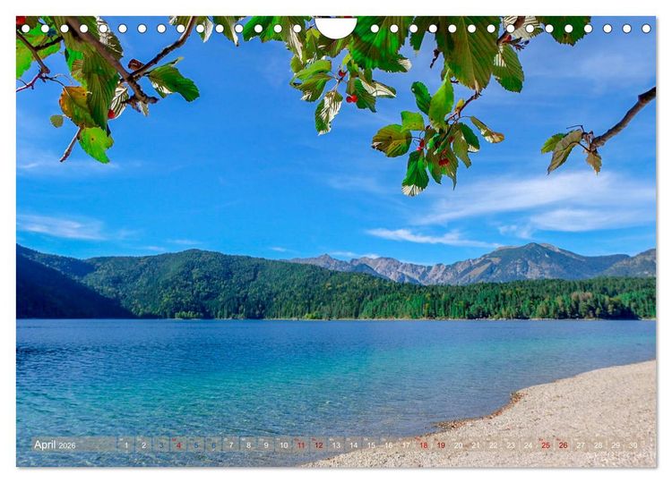 Produktbild: Garmisch Partenkirchen Land - Wasser und Berge sind Leben (Wandkalender 2026 DIN A4 quer), CALVENDO Monatskalender
