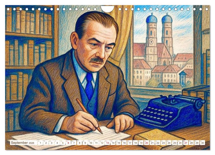 Produktbild: Erich K&auml;stner (Wandkalender 2026 DIN A4 quer), CALVENDO Monatskalender