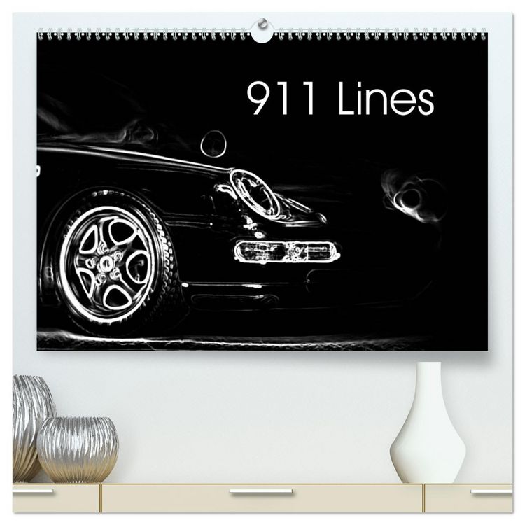 Produktbild: 911 Lines (High Quality Premium Wall Calendar 2026 DIN A2 landscape),CALVENDO 12 Month Wall Calendar