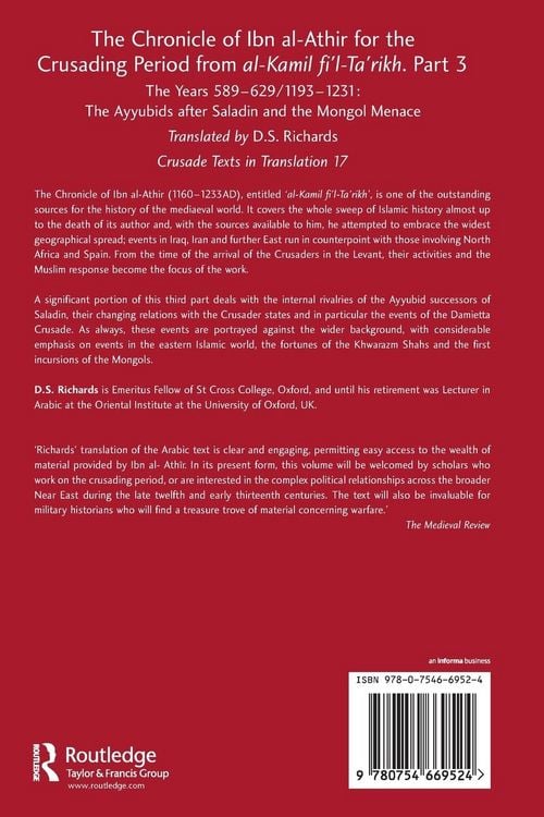 Produktbild: The Chronicle of Ibn al-Athir for the Crusading Period from al-Kamil fi'l-Ta'rikh. Part 3