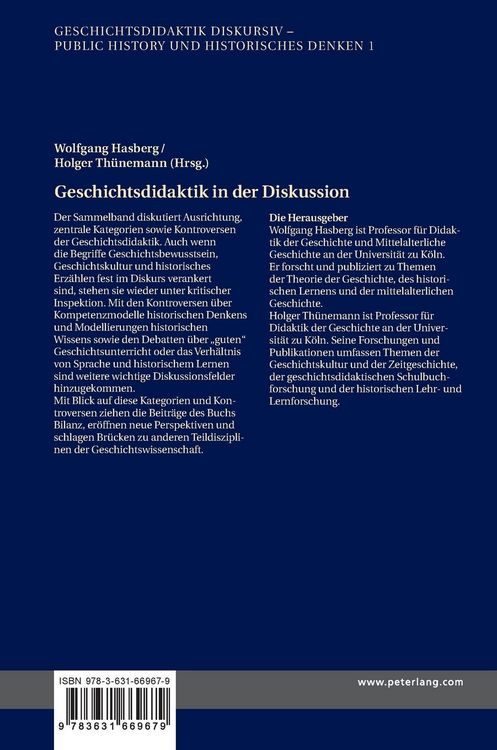 Produktbild: Geschichtsdidaktik in der Diskussion
