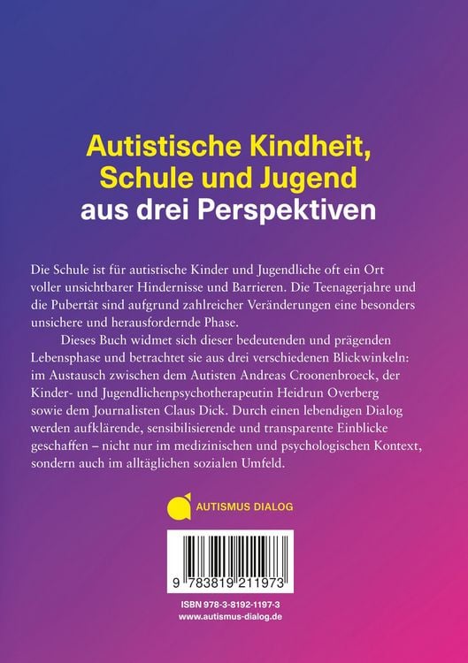 Produktbild: Dialog 2. Gespr&auml;che &uuml;ber Autismus in Kindheit, Schule und Jugend.