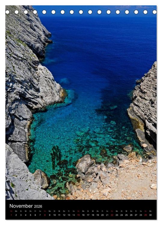 Produktbild: Hellas Inseln und Festland (Tischkalender 2026 DIN A5 hoch), CALVENDO Monatskalender