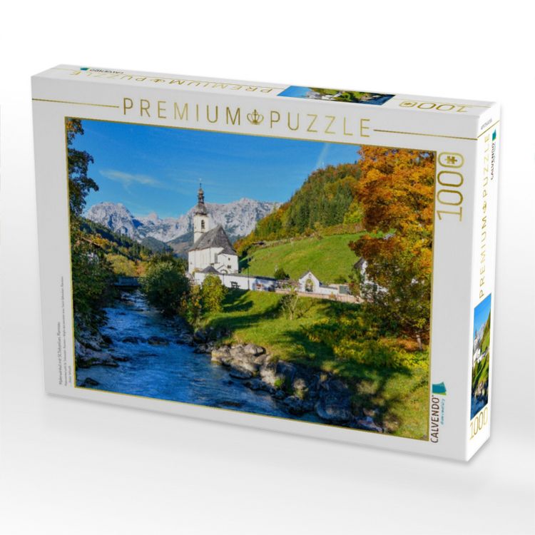 Produktbild: CALVENDO Puzzle Malerwinkel mit St.Sebastian, Ramsau | 1000 Teile Lege-Gr&ouml;&szlig;e 64x48cm Foto-Puzzle f&uuml;r gl&uuml;ckliche Stunden