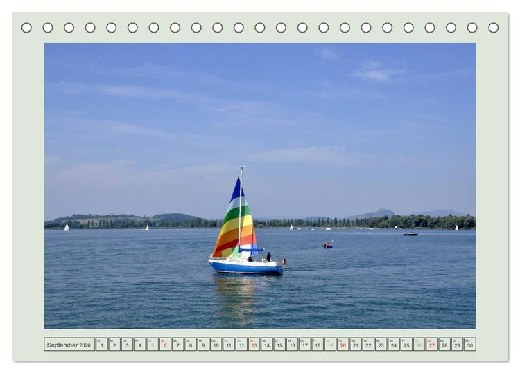 Produktbild: Impressionen vom sch&ouml;nen Bodensee (Tischkalender 2026 DIN A5 quer), CALVENDO Monatskalender