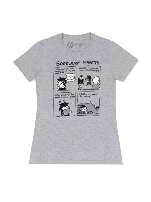 Produktbild: Sarah's Scribbles: Bookworm Habits Women's Crew T-Shirt XX-Large