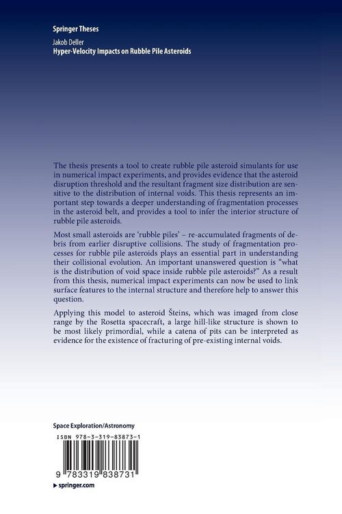Produktbild: Hyper-Velocity Impacts on Rubble Pile Asteroids