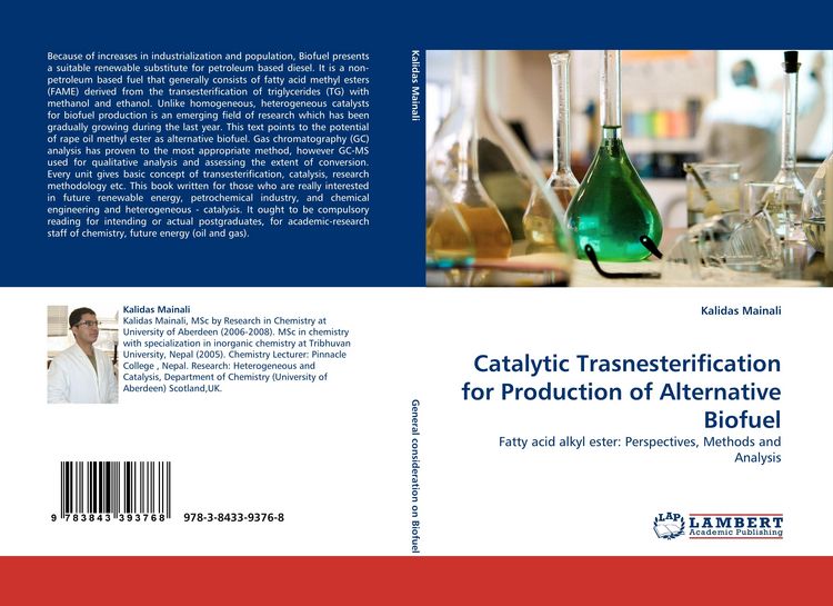 Produktbild: Catalytic Trasnesterification for Production of Alternative Biofuel