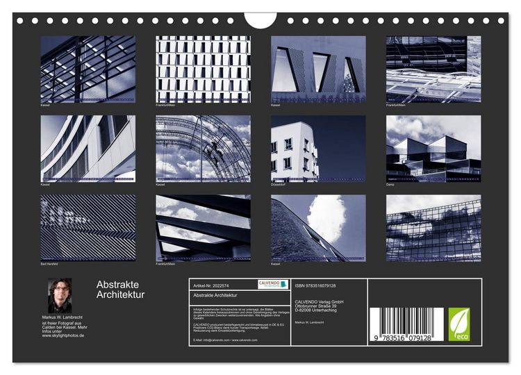 Produktbild: Abstrakte Architektur (Wandkalender 2026 DIN A4 quer), CALVENDO Monatskalender