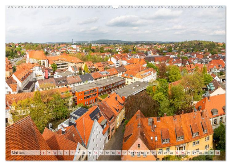 Produktbild: Historisches Osnabr&uuml;ck - Niedersachsen (Wandkalender 2026 DIN A2 quer), CALVENDO Monatskalender