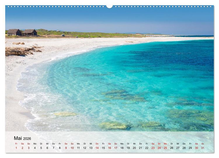 Produktbild: Wunderbares Sardinien (Wandkalender 2026 DIN A2 quer), CALVENDO Monatskalender
