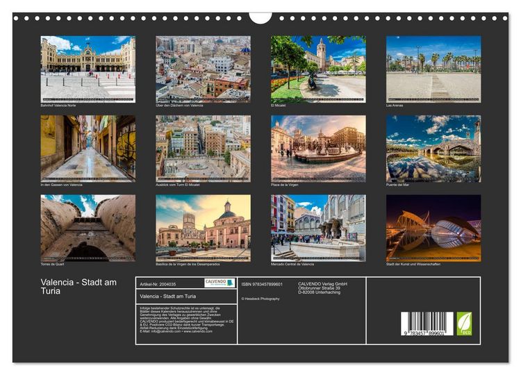 Produktbild: Valencia - Stadt am Turia (Wandkalender 2026 DIN A3 quer), CALVENDO Monatskalender