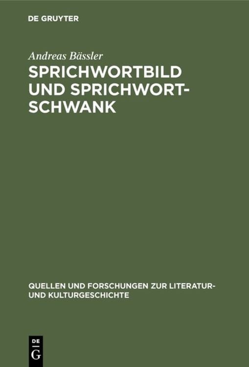 Produktbild: Sprichwortbild und Sprichwortschwank