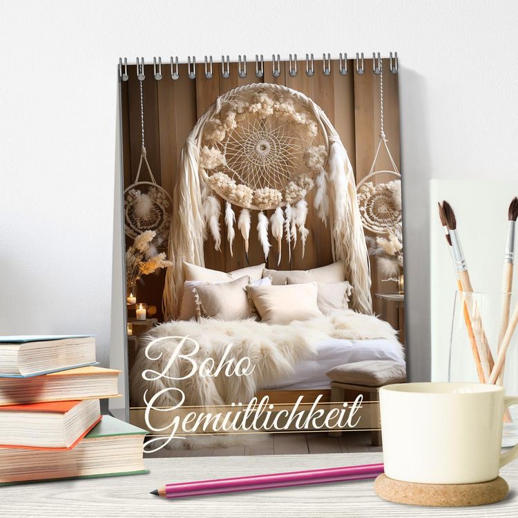 Produktbild: Boho Gem&uuml;tlichkeit (Tischkalender 2026 DIN A5 hoch), CALVENDO Monatskalender