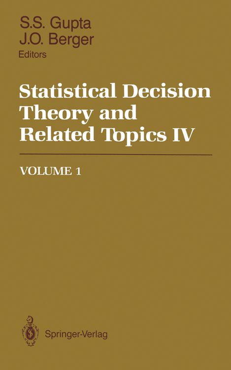 Produktbild: Statistical Decision Theory and Related Topics IV