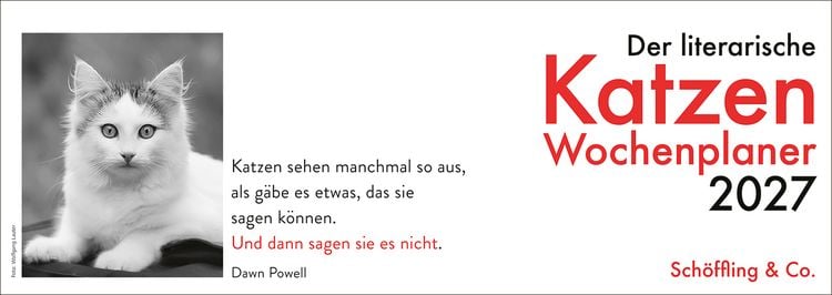 Produktbild: Der literarische Katzen Wochenplaner 2027