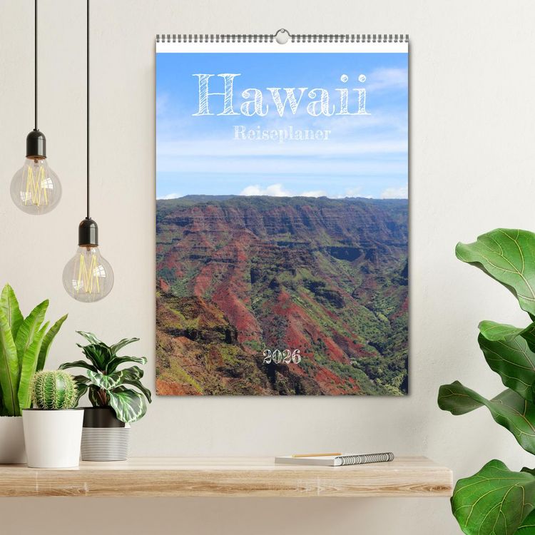 Produktbild: Hawaii - Reiseplaner (Wandkalender 2026 DIN A2 hoch), CALVENDO Monatskalender