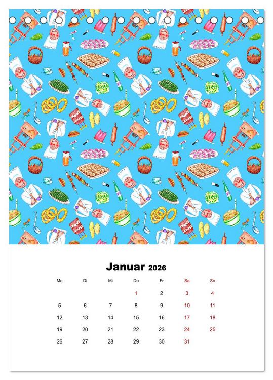 Produktbild: MUSTERMACKE (Tischkalender 2026 DIN A5 hoch), CALVENDO Monatskalender