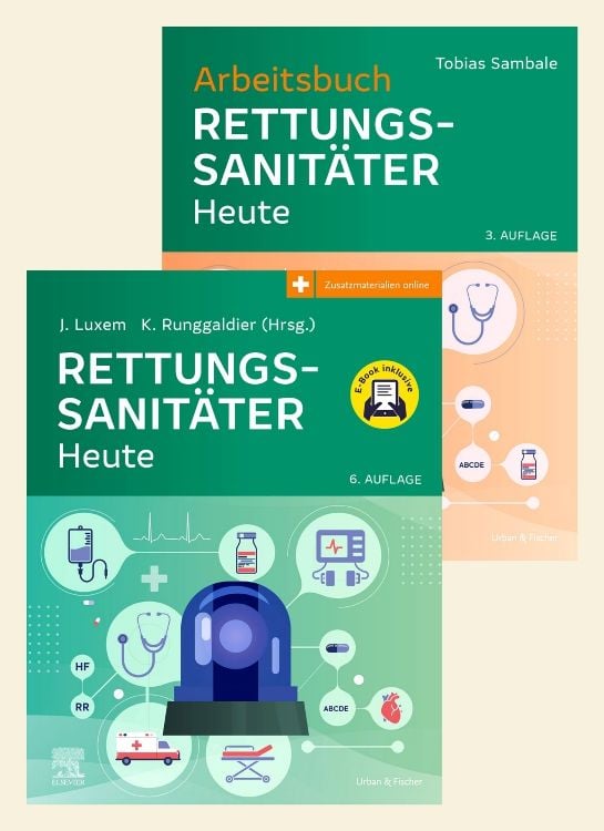 Produktbild: Rettungssanit&auml;ter Heute + Arbeitsbuch Rettungssanit&auml;ter Heute, Set 2.A.