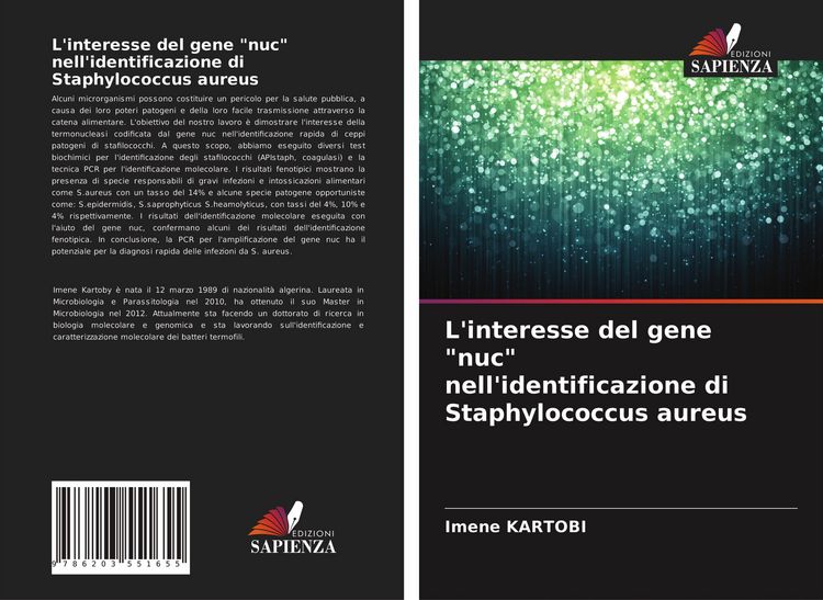 Produktbild: L'interesse del gene "nuc" nell'identificazione di Staphylococcus aureus