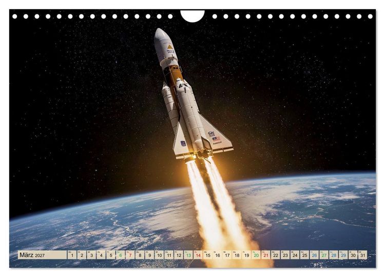 Produktbild: Wettrennen ins All (Wandkalender 2027 DIN A4 quer), CALVENDO Monatskalender