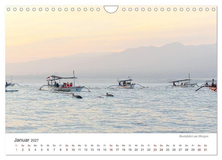 Produktbild: Impressionen einer Reise durch Bali (Wandkalender 2027 DIN A4 quer), CALVENDO Monatskalender