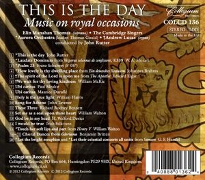 Produktbild: This Is The Day: Musik Zu K&ouml;niglichen Anl&auml;ssen