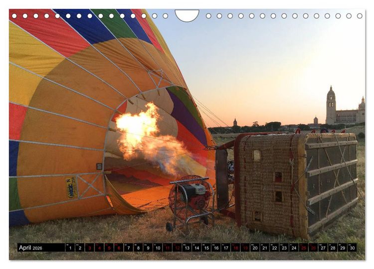 Produktbild: Ballonfahrt - Faszination und Abenteuer (Wandkalender 2026 DIN A4 quer), CALVENDO Monatskalender