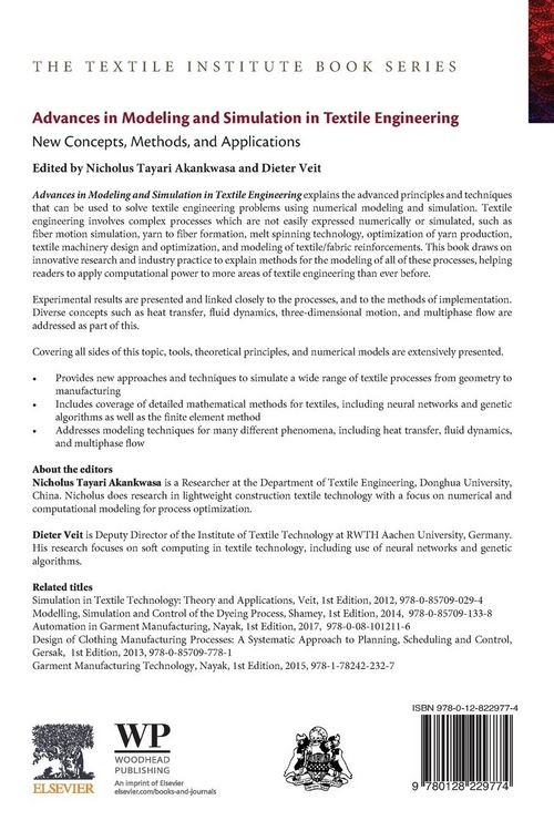 Produktbild: Advances in Modeling and Simulation in Textile Engineering
