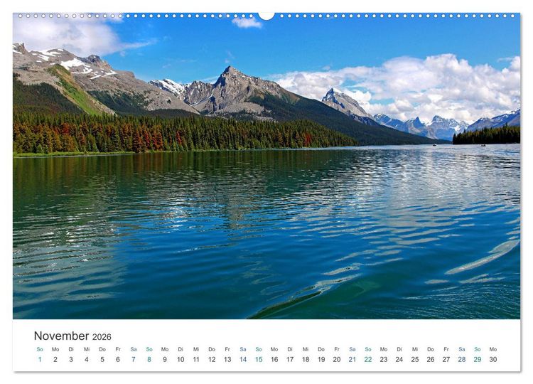 Produktbild: Reise durch Alberta und British Columbia (hochwertiger Premium Wandkalender 2026 DIN A2 quer), Kunstdruck in Hochglanz
