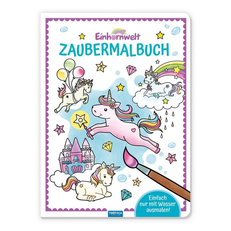 Produktbild: Tr&ouml;tsch Zaubermalbuch Einhornwelt