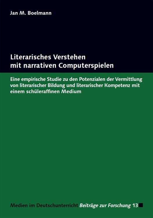 Produktbild: Literarisches Verstehen mit narrativen Computerspielen