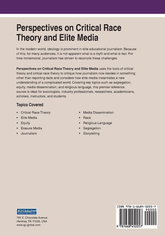 Produktbild: Perspectives on Critical Race Theory and Elite Media