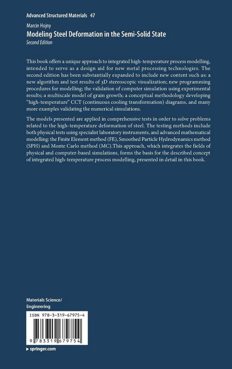 Produktbild: Modeling Steel Deformation in the Semi-Solid State