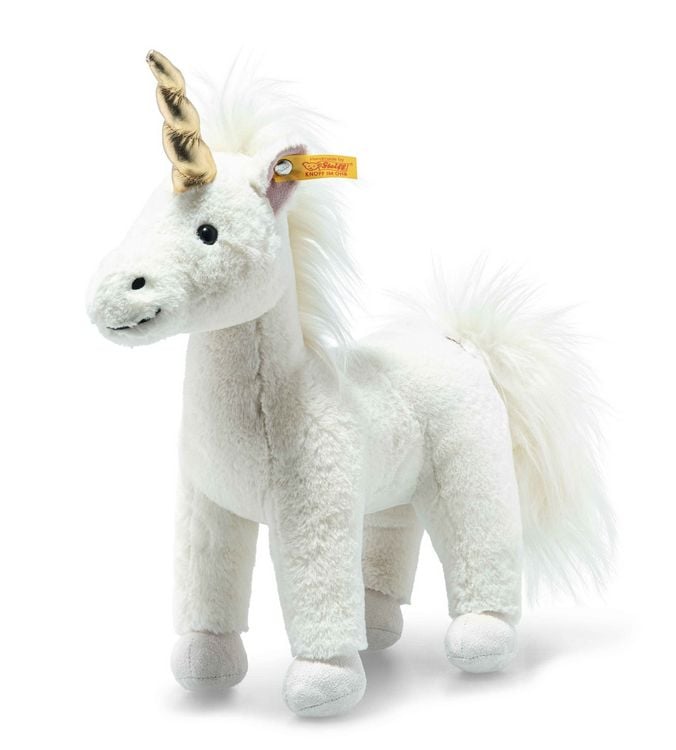 Produktbild: Steiff 067662 - Unica Einhorn, stehend, wei&szlig;, Pl&uuml;sch, 27 cm