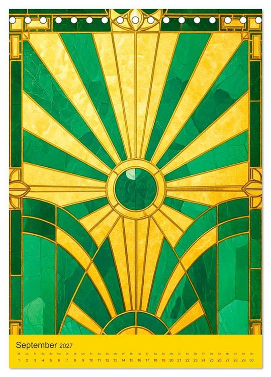 Produktbild: Art Deco Luxury &ndash; Golden Twenties (Tischkalender 2027 DIN A5 hoch), CALVENDO Monatskalender